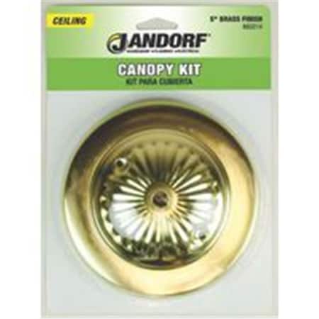 Jandorf Kit Canopy 5Inch Brass Finish 60214 3403763